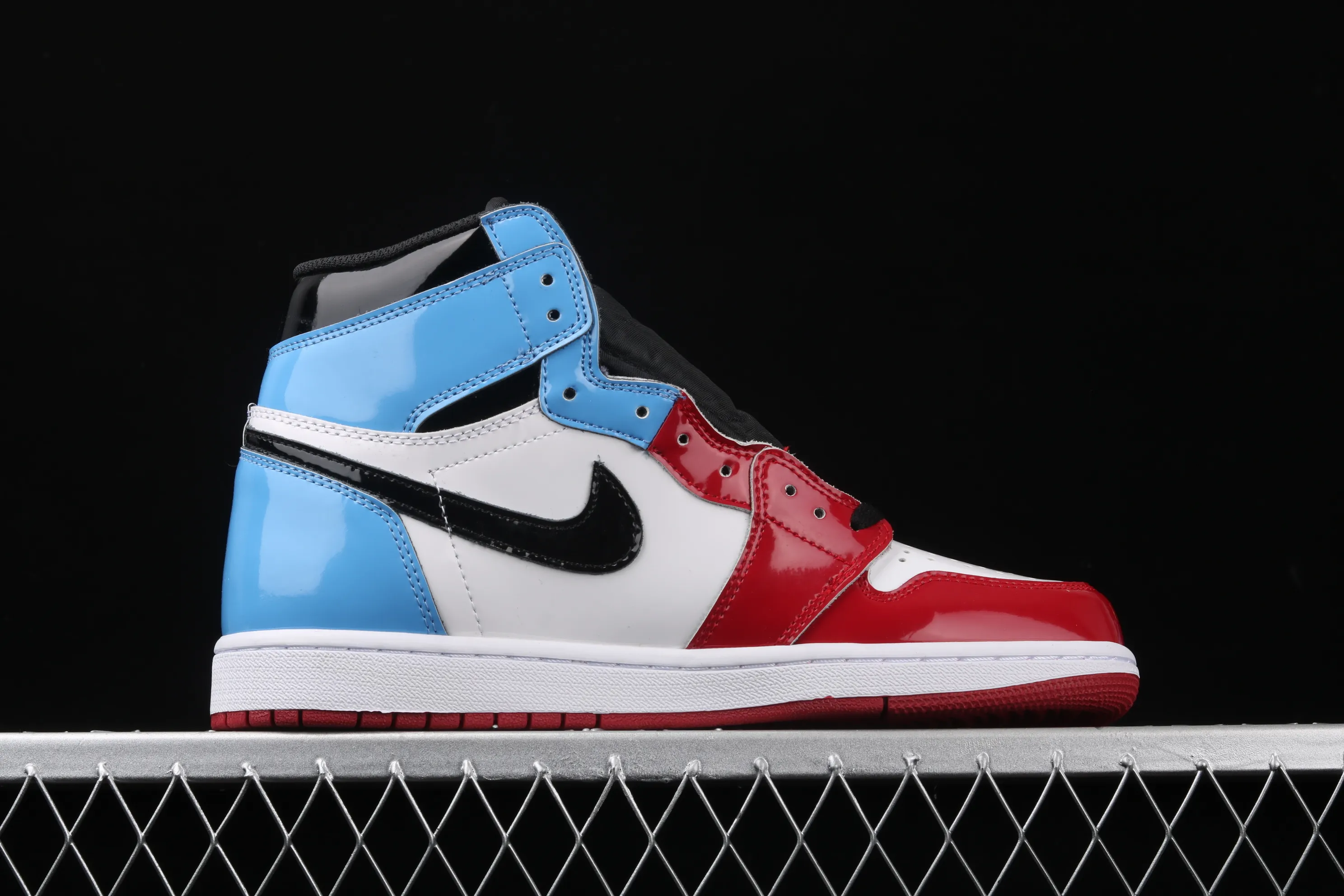 All categories Air Jordan Jordan series basketball shoes Air Jordan 1 High Air Jordan 1 "Fearless" AJ1 Joe 1 high top red and blue patent leather CK5666-100